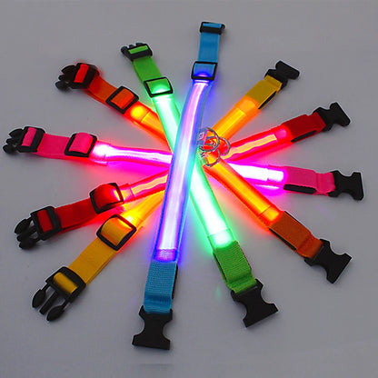 LED Glowing Dog Collar Night Anti-Lost Dog Light Harness