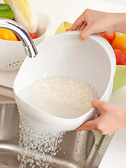 Silicone Rice Bowl Drain Basket