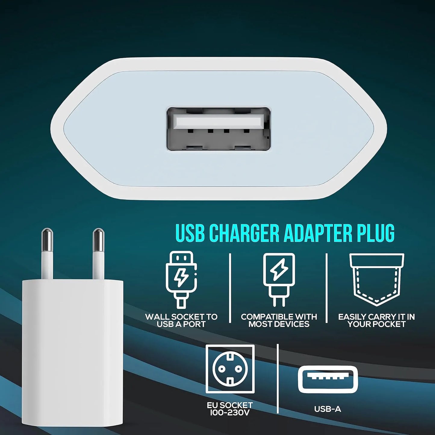 USB Wall Charger For IPhone 6 7 8 plus x xr 11 12 13 14