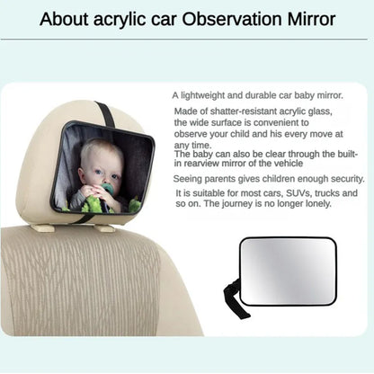 Wide Car Rear Seat Mirror Baby Safety