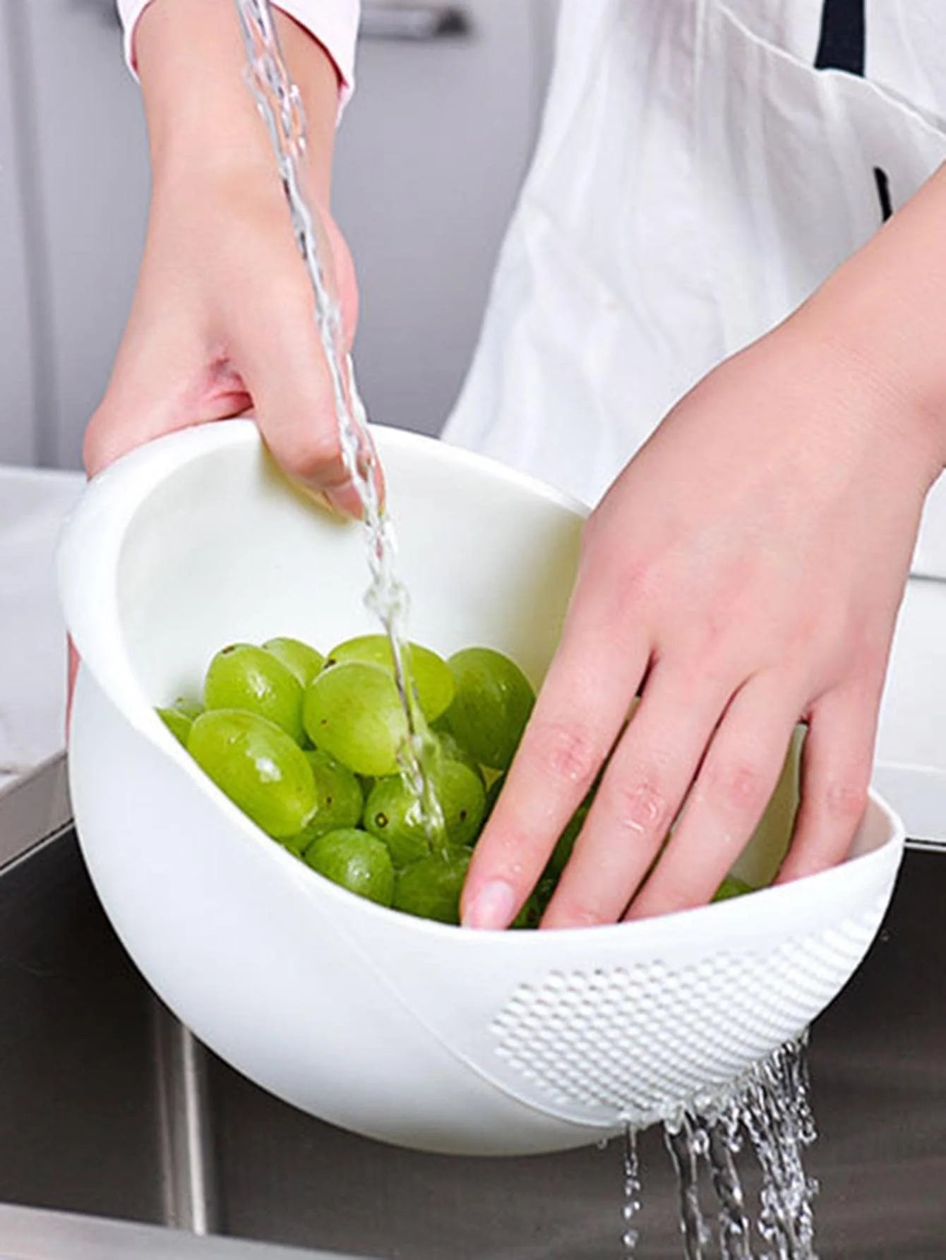 Silicone Rice Bowl Drain Basket