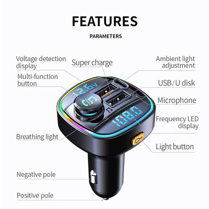 Bluetooth Transmitter Handsfree Car Radio