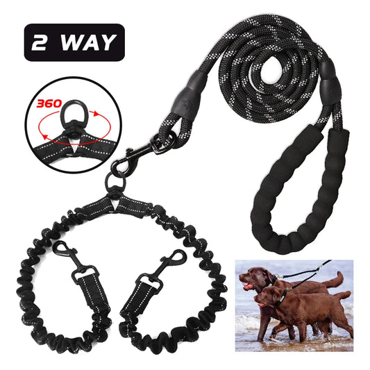 Dog Leash No Tangle Strong Pet Leashes Rope