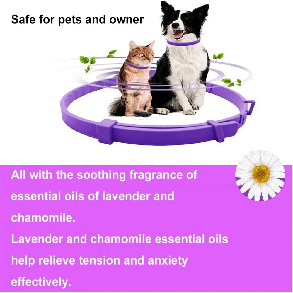 Pet Calming Collar For Cats Dogs