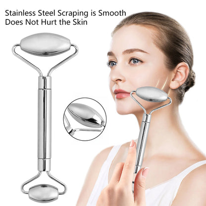 Stainless Steel Facial Roller Massager