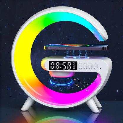 Wireless Charger Pad Stand Speaker  RGB Night Light